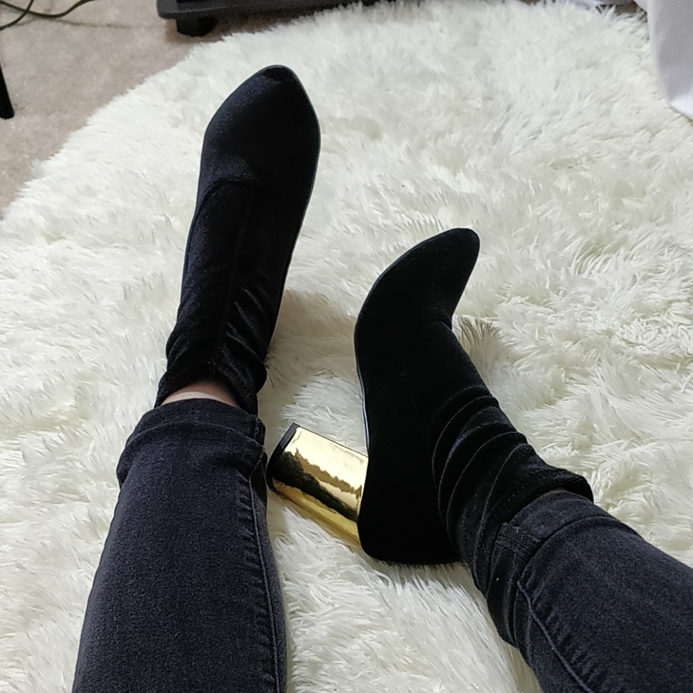 Velvet Sock Boot